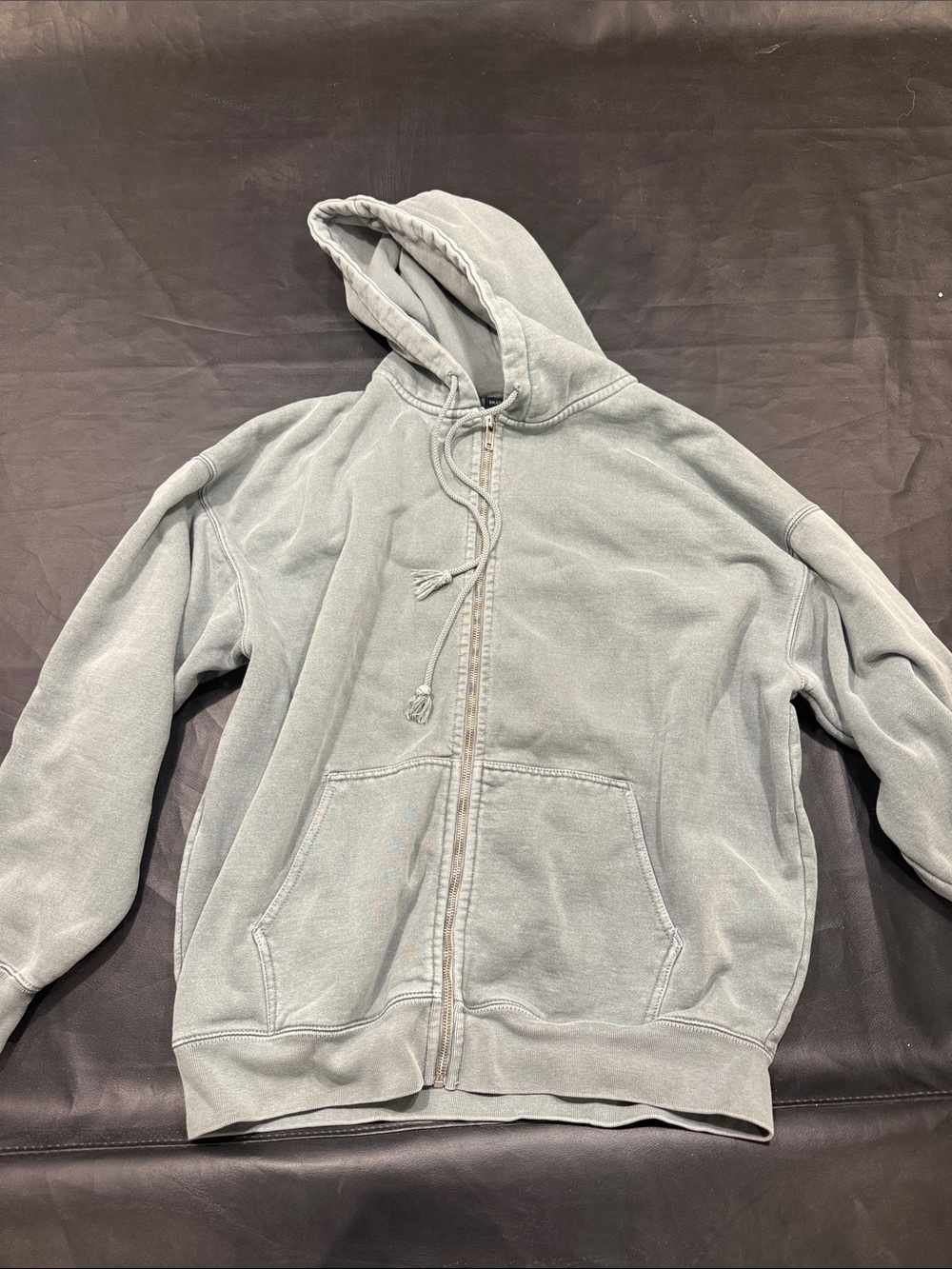 Brandy Melville Zip-Up Hooded Sweatshirt